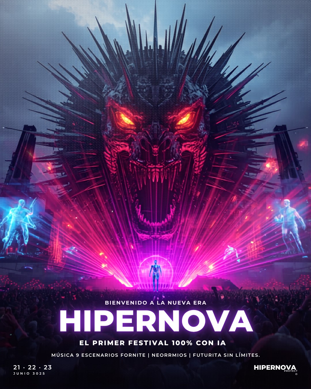 ¿Cómo será un festival de música en el año 3025? Así imagina HIPERNOVA el futuro del entretenimiento